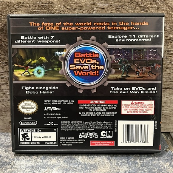 5 for $60 - Generator Rex: Agent of Providence for Nintendo DS - Picture 4 of 4